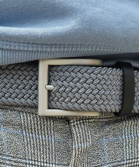 Recycled belt Steel Grey