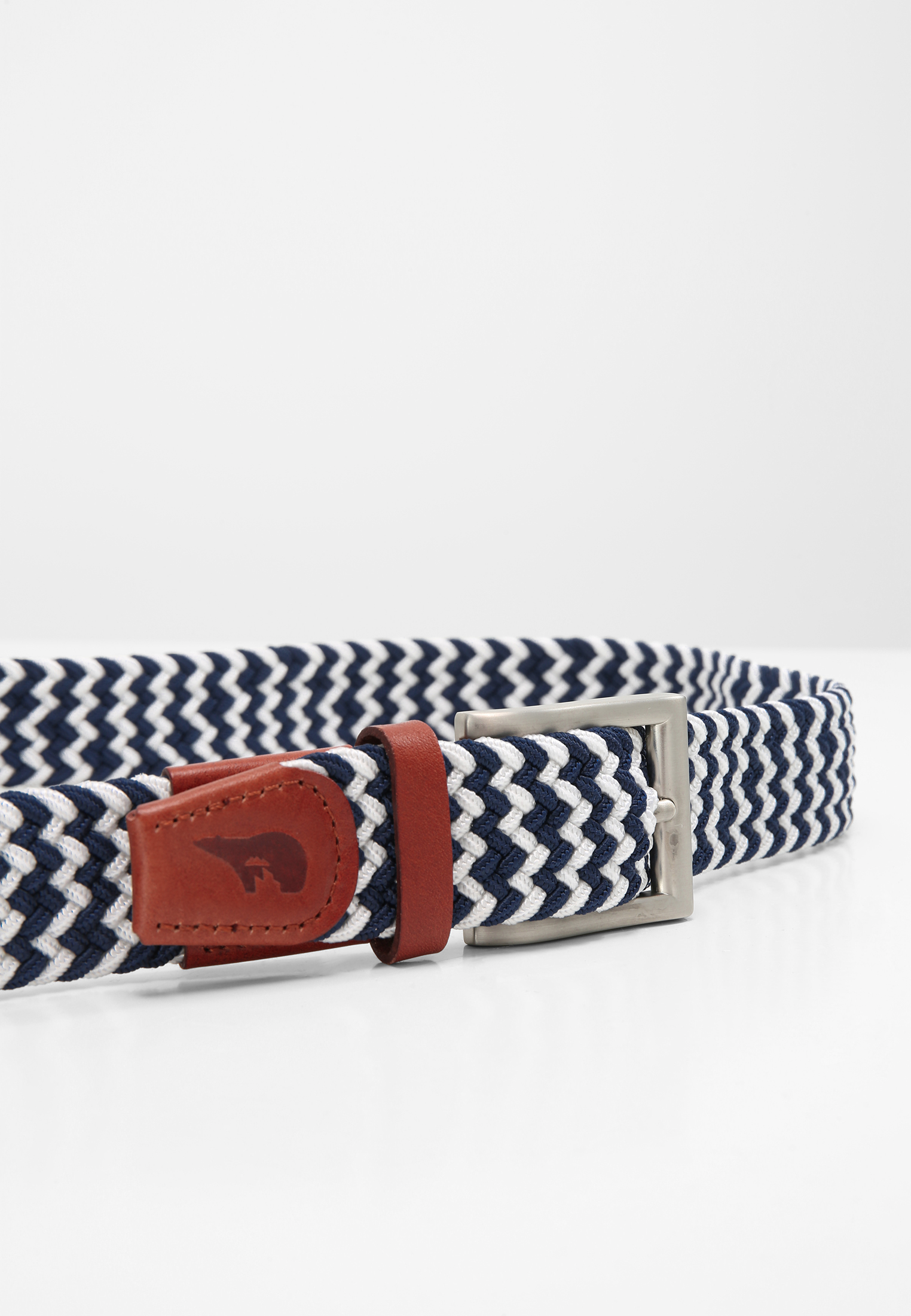 ceinture homme elastique bleu marine et blanc Slopes Town