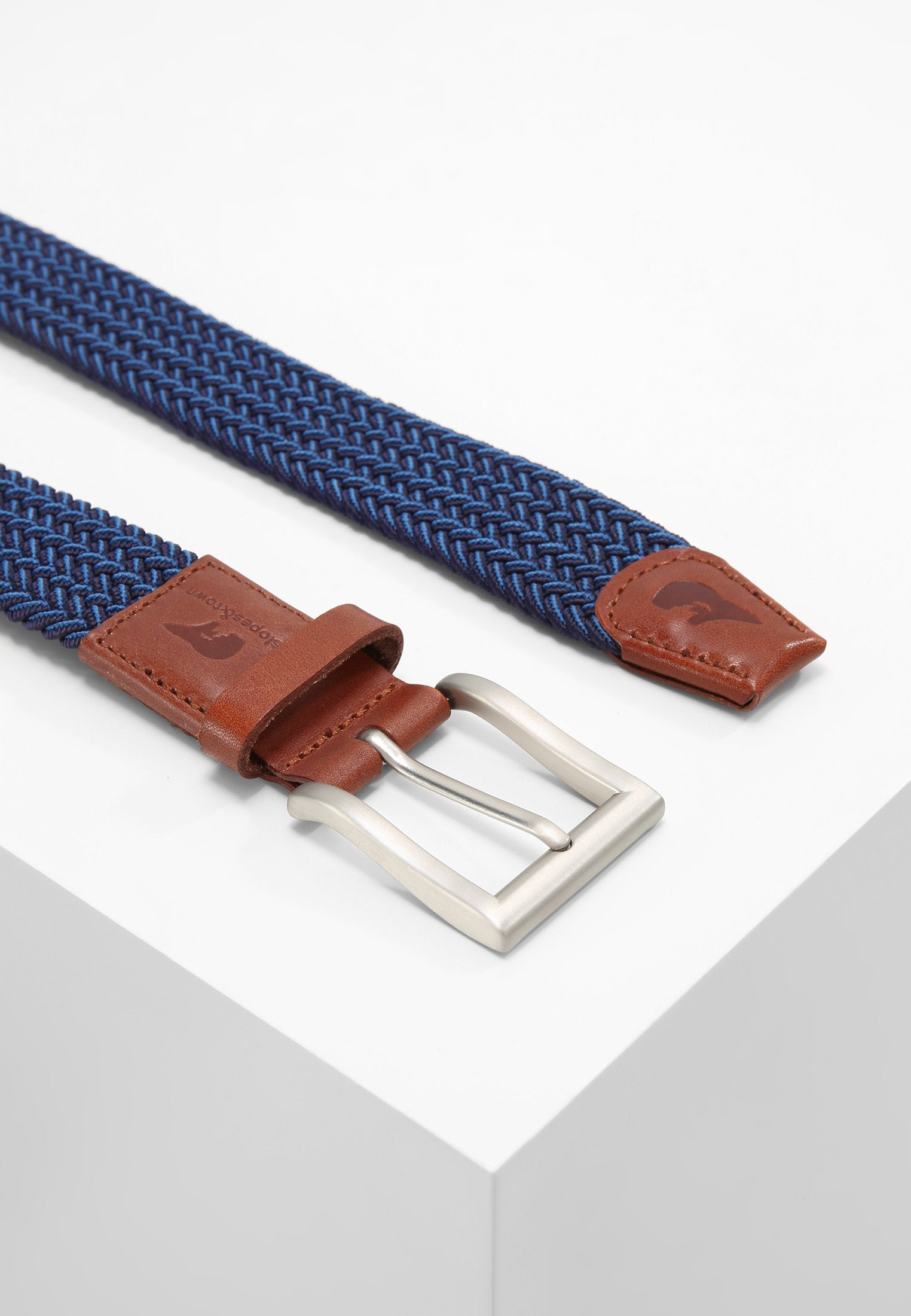 ceinture homme elastique bleu marine et bleu clair Slopes Town