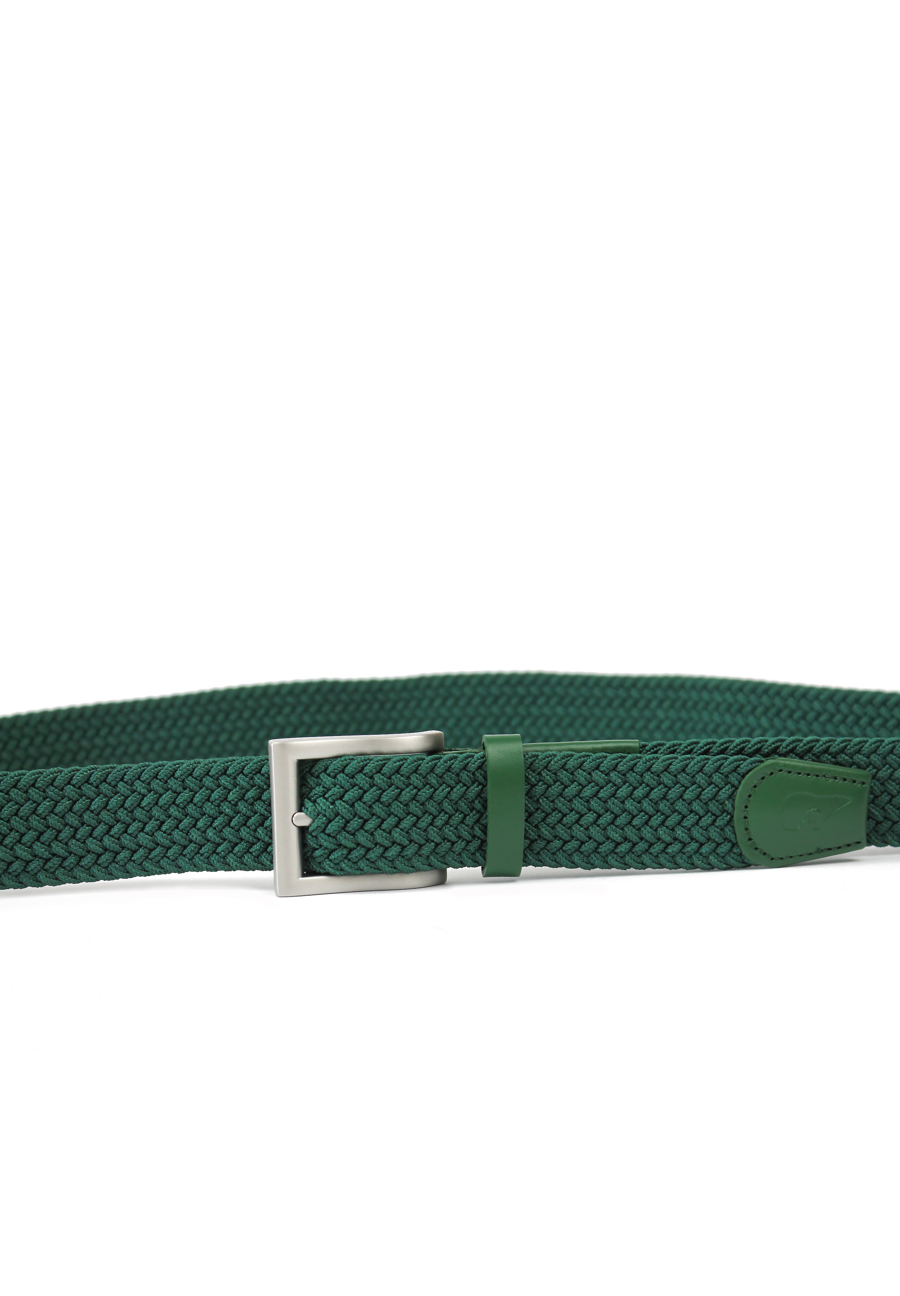 Slopes&Town Dark Green Recycled Elastic Woven Belt Matt – Slopes