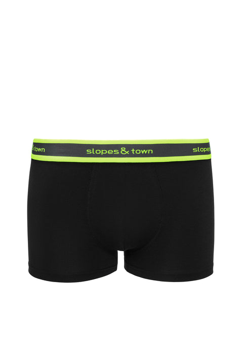 Bamboo boxer shorts green/black (2-pack)