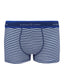 Bambus-Boxershorts marineblau/blau gestreift (2er-Pack)
