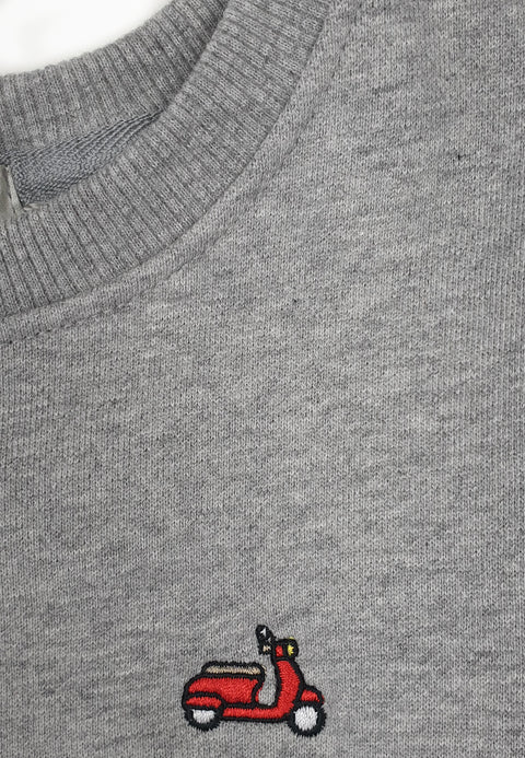 Sweatshirt Melange Grau Vespa