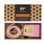 bamboo socks and recycled belt giftbox pink