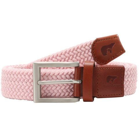 Pink elastic braided belt Slopes Town